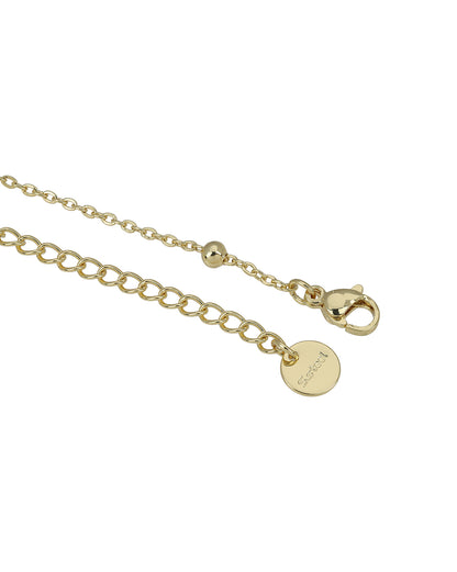 Gold Plated Designer Ruby Red Flower with CZ Pendant and Chain