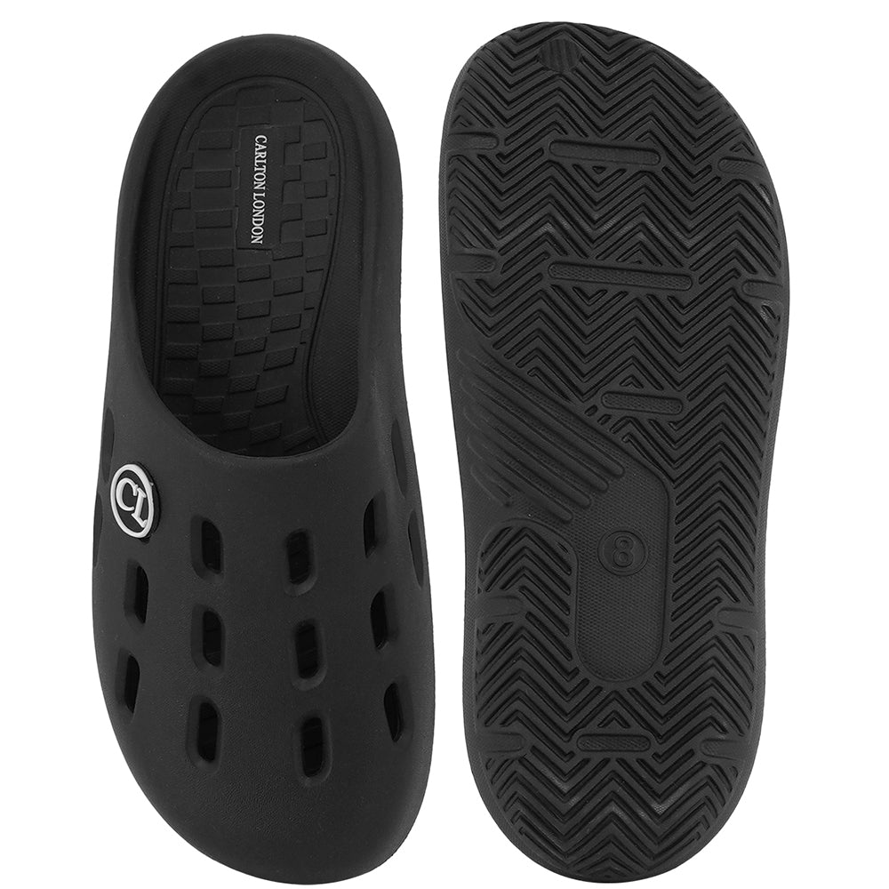 Men Perforated Slip On Mule Clogs