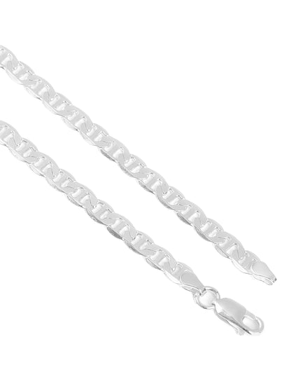 Men Rhodium Plated Mariner Chain