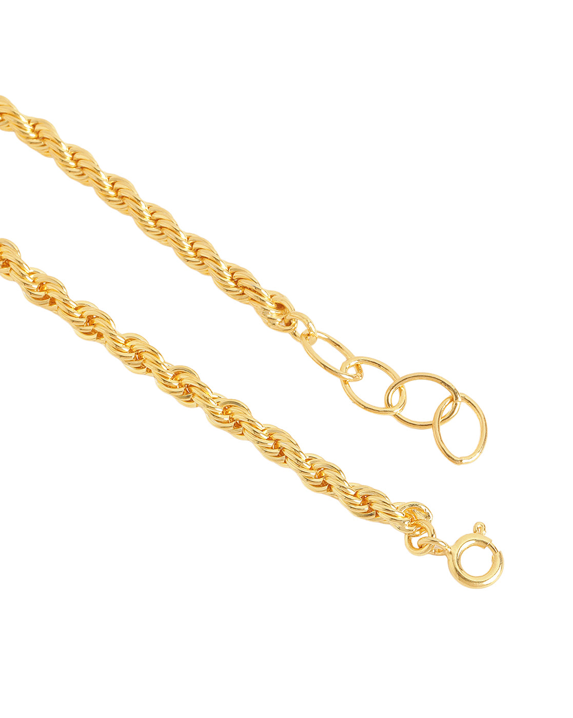 18kt Gold Plated Rope Chain Wraparound Bracelet