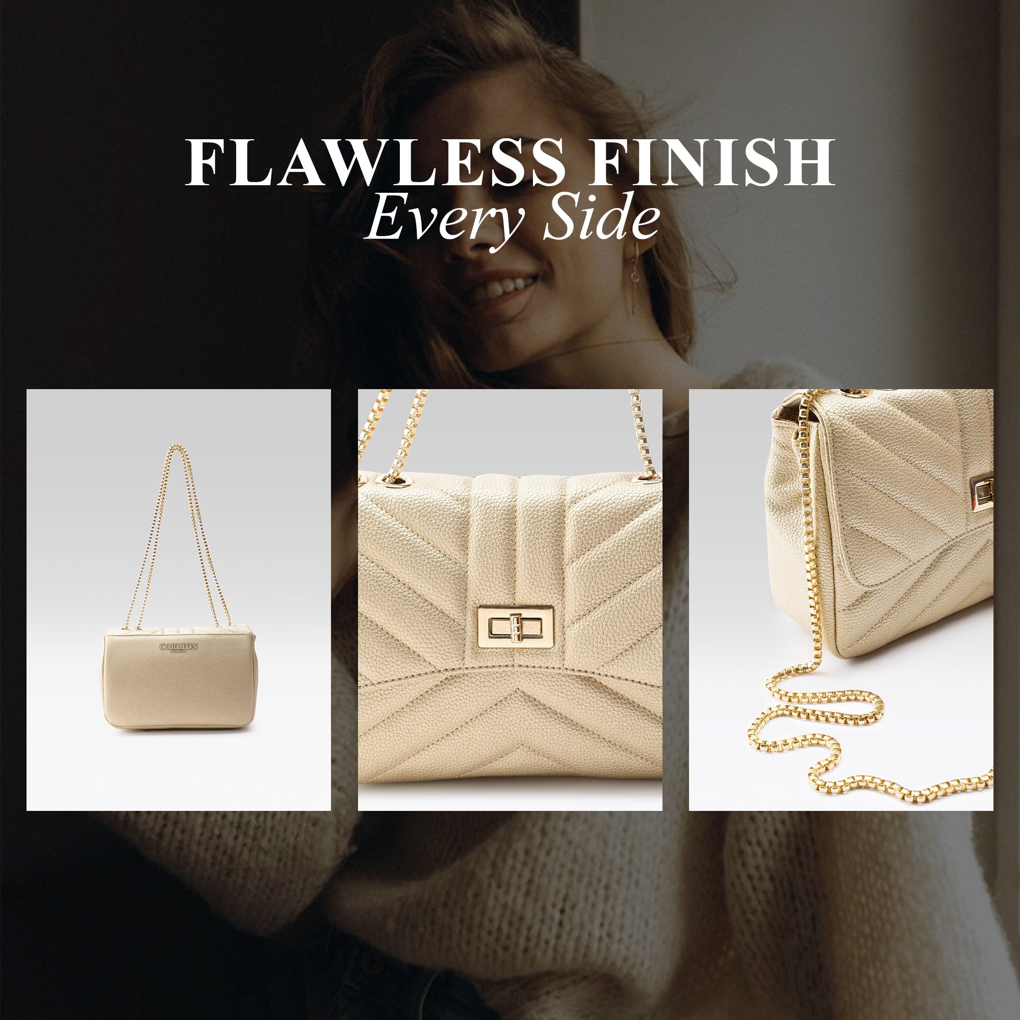 Carlton London Women Handbag - CLLP-992 GOLD