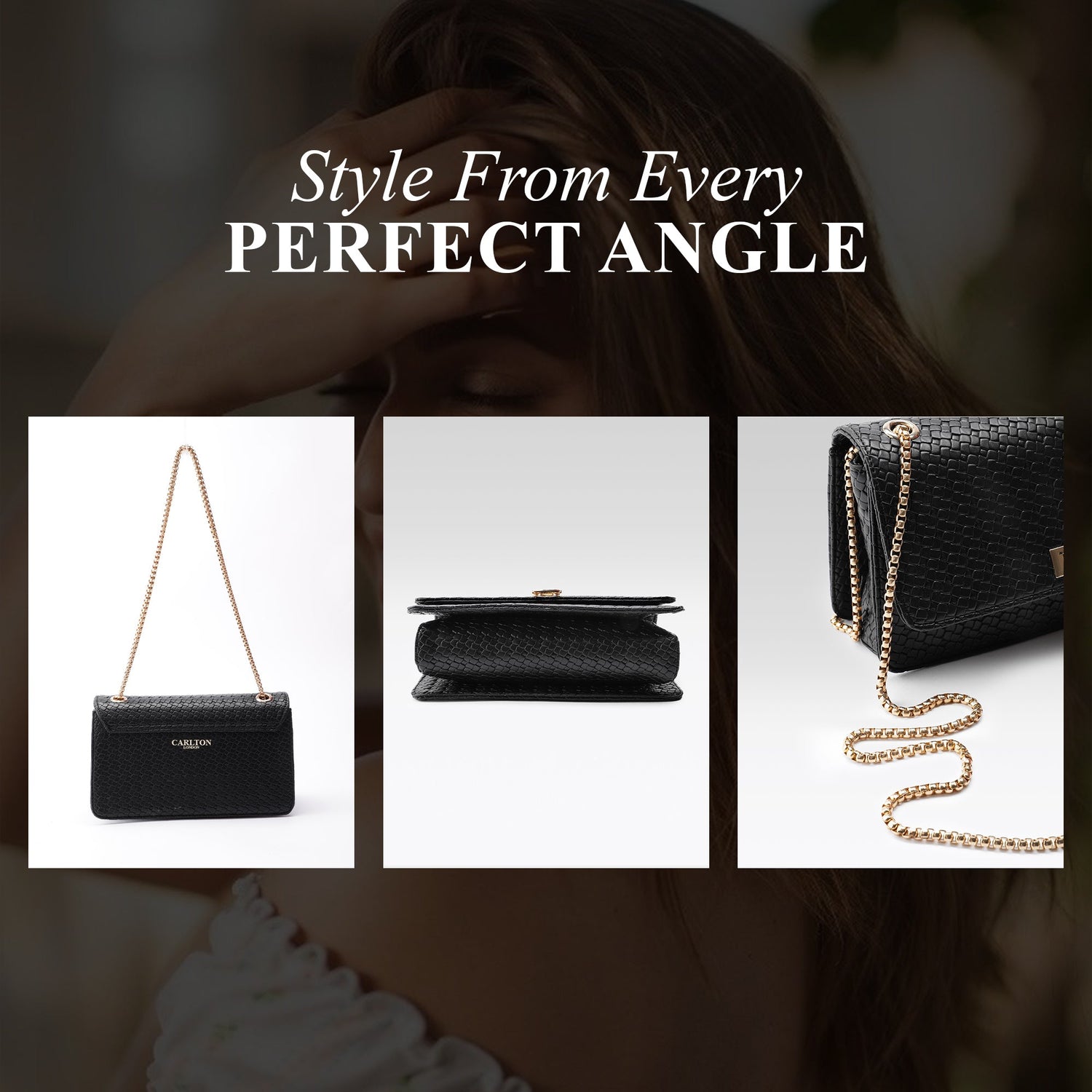 Carlton London Women Handbag - CLLP-1011 BLACK