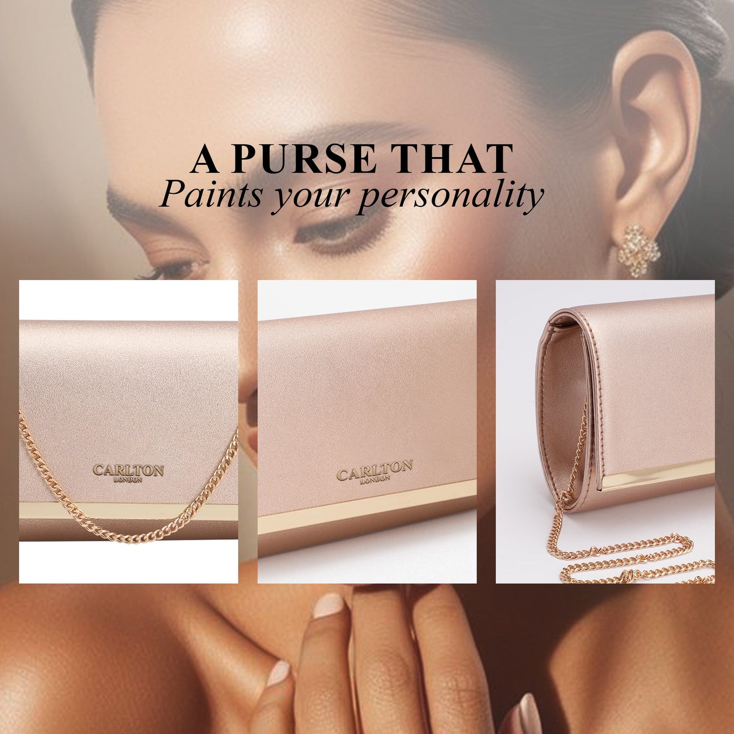 Carlton London Women Handbag - CLLP-996 ROSE GOLD