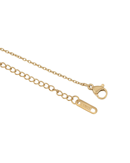 Gold-Plated Elegant Solitaire Drop Necklace