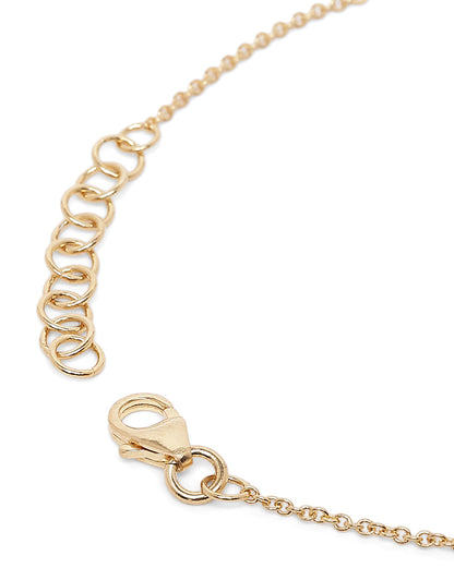 18kt Gold Plated Organic Enamel Charm Adjustable Bracelet