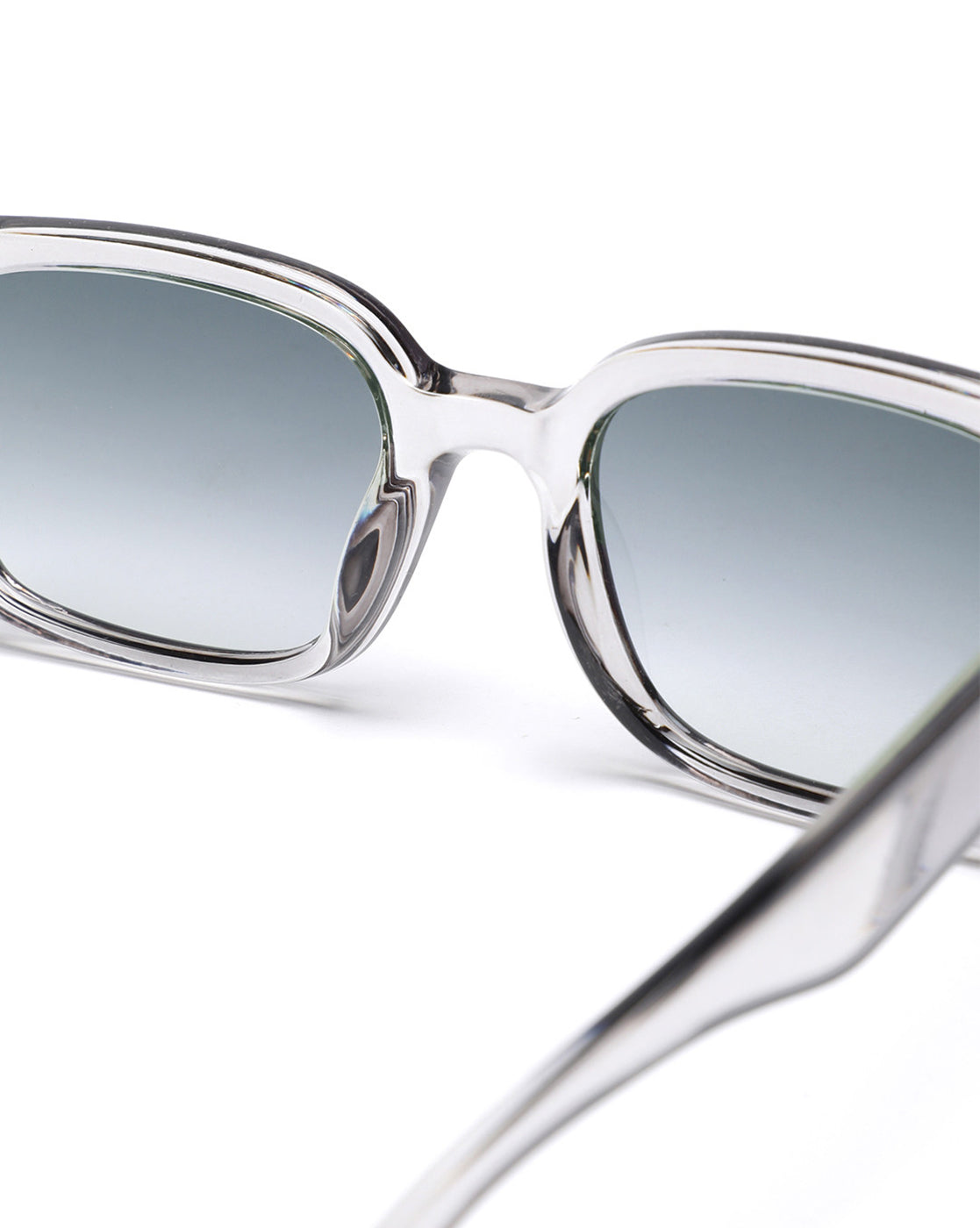 Unisex Grey Toned Grey UV Protected Lens Square Sunglasses