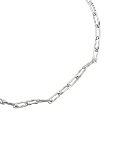 925 Sterling Silver Rhodium Plated  Link Chain Bracelet