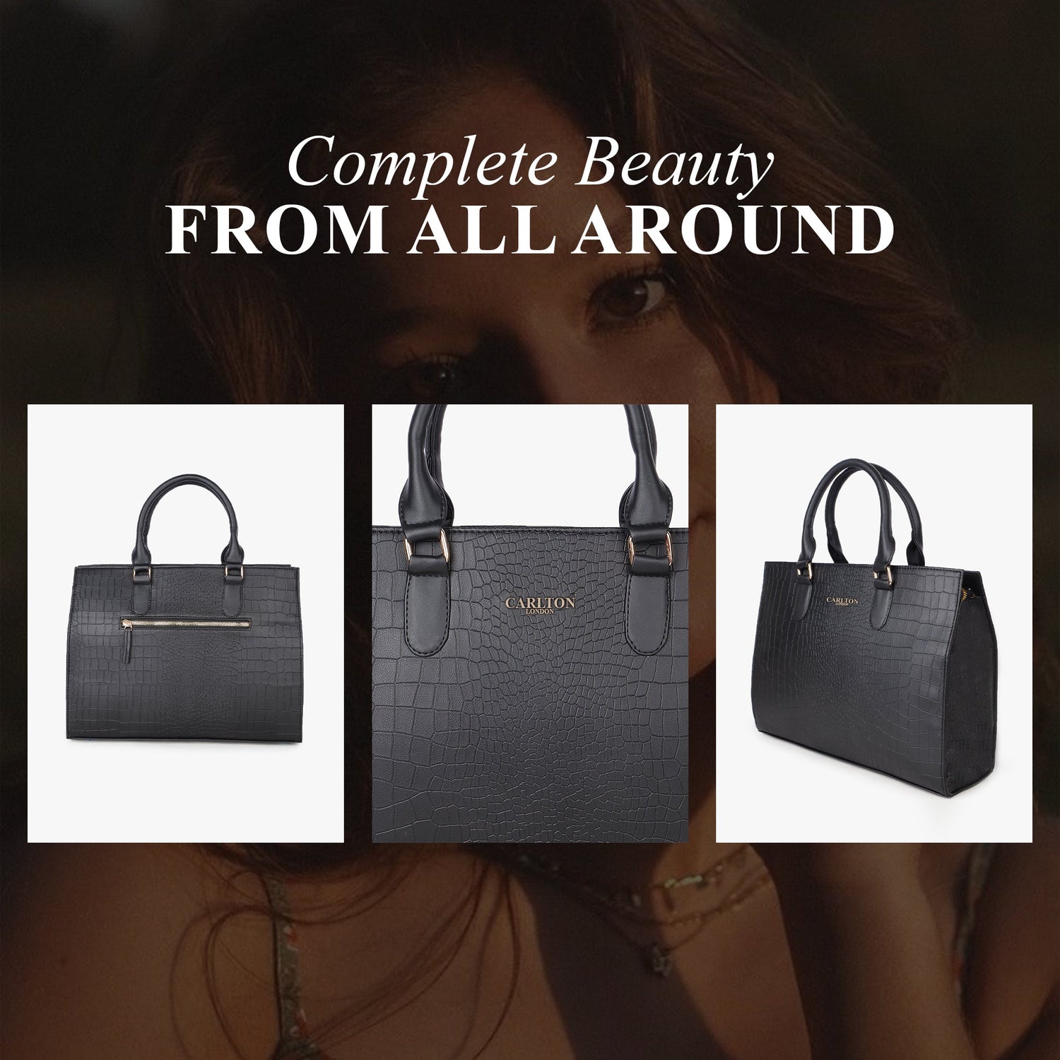 Carlton London Women Handbag - CLLP-828 BLACK