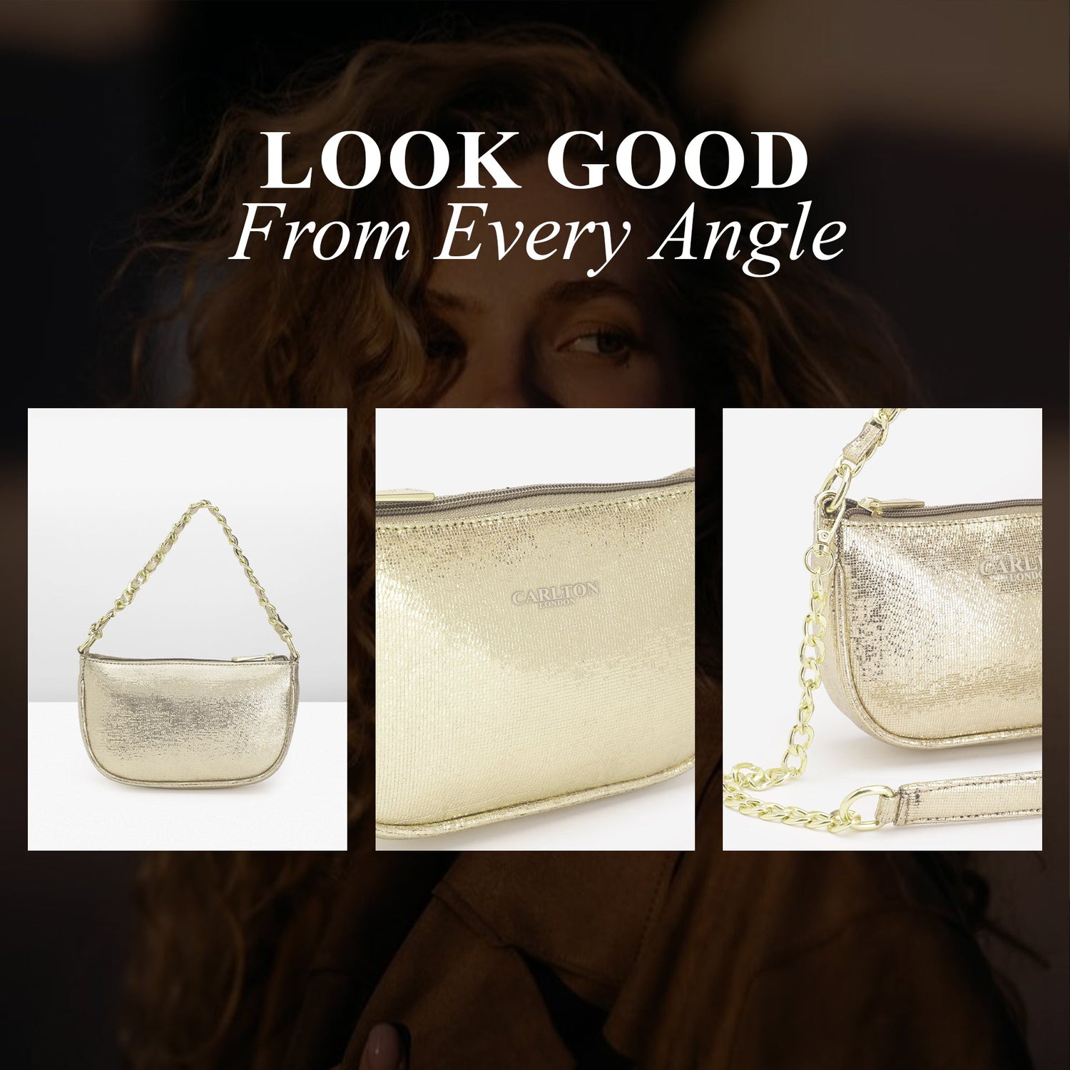 Carlton London Women Handbag - CLLP-906 GOLD