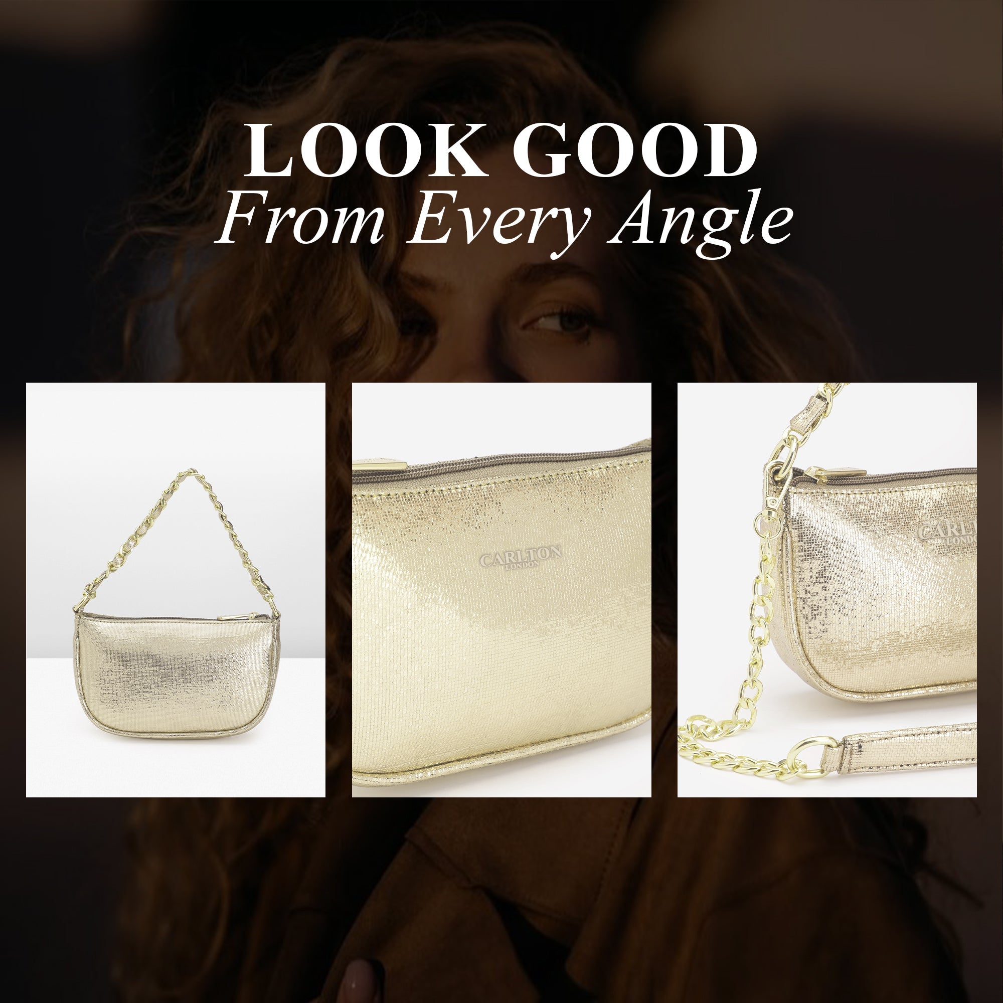 Carlton London Women Handbag - CLLP-906 GOLD