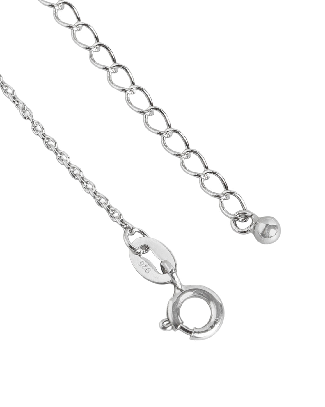925 Sterling Silver Rhodium Plated Enamel Lady Bird Pendant and Chain