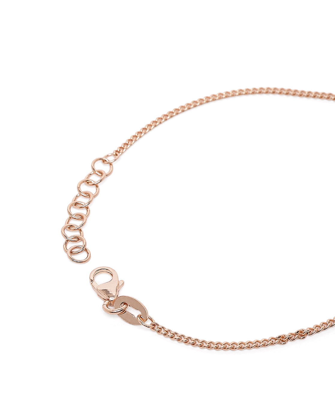 18kt Rose Gold Plated CZ Tree of Life Charm Bracelet
