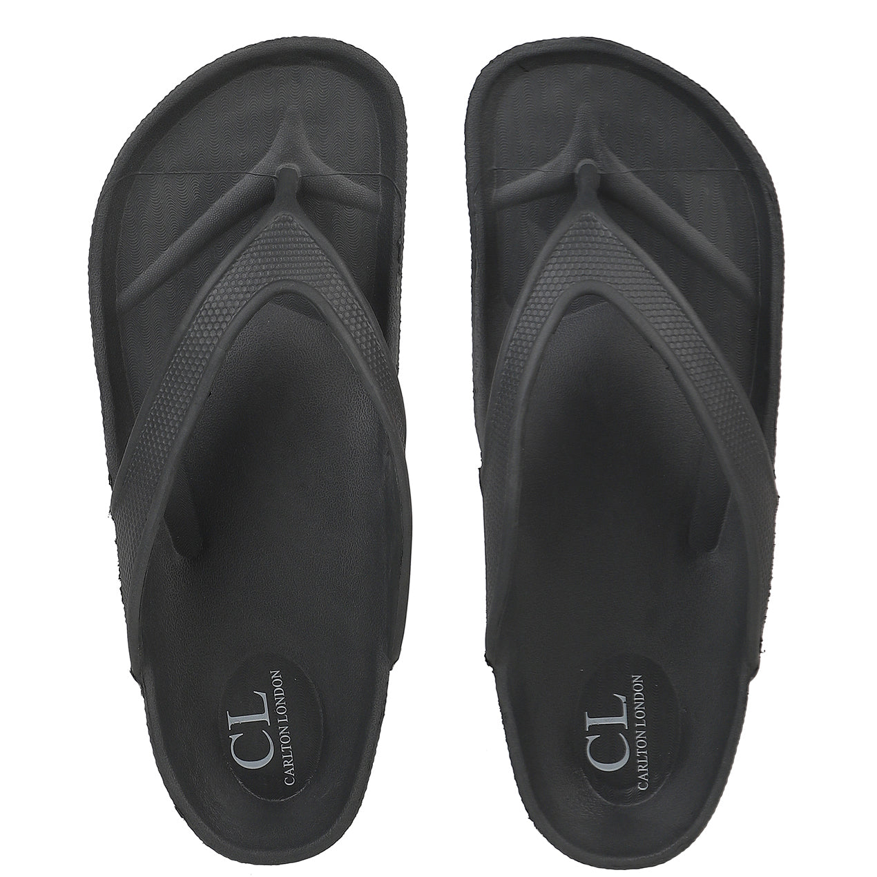 Men Textured Comfort Thong Sandals