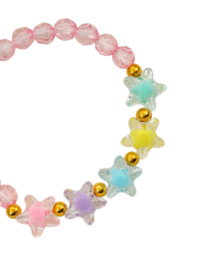 Girl Set of 3 Butterfly-Love Star Multi Charm Bracelet