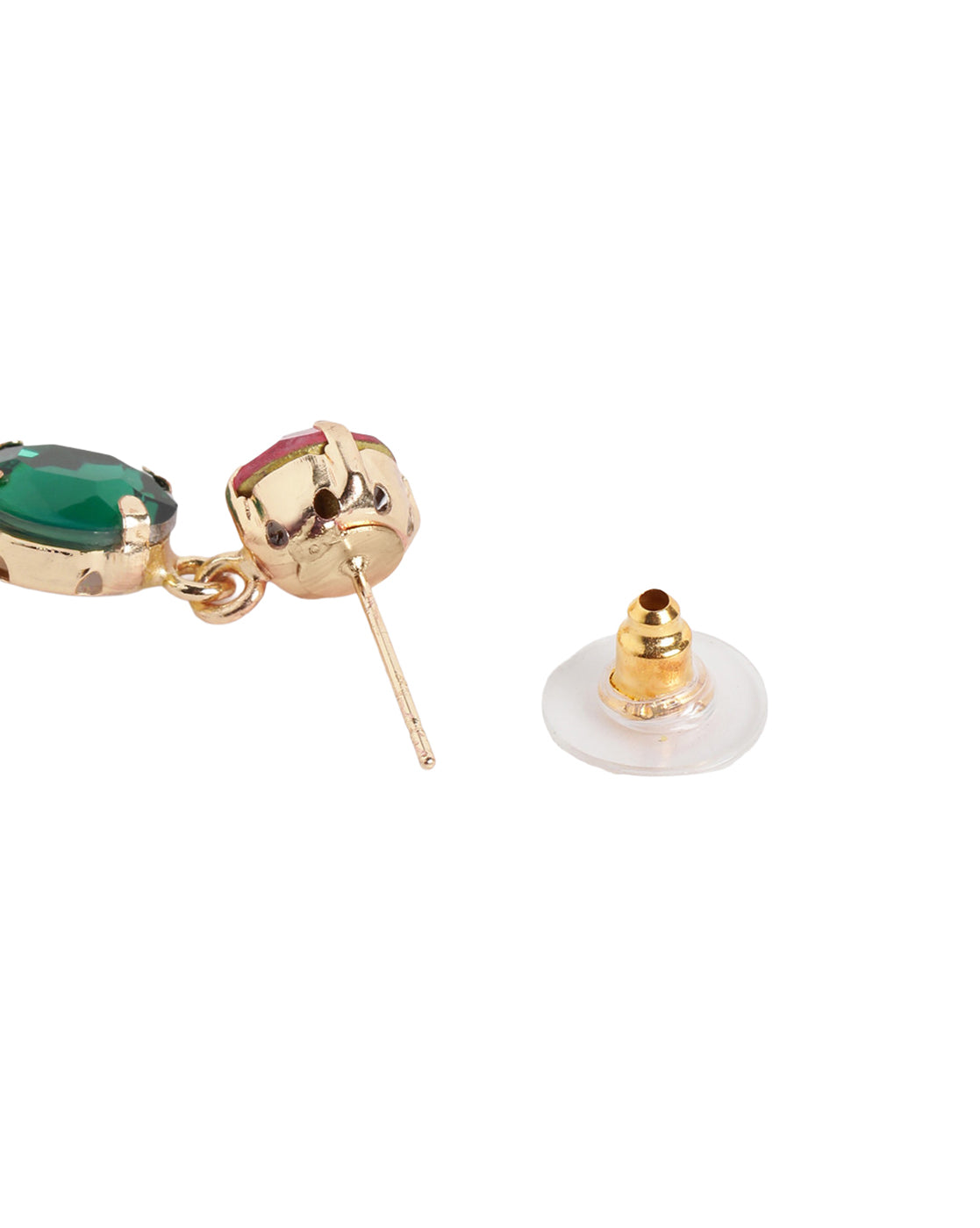 Gold Plated Fashion Multi Color Crystal Drop Earring