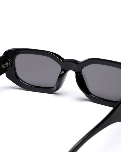 Women Black Toned Blue UV Protected Lens Square Sunglasses