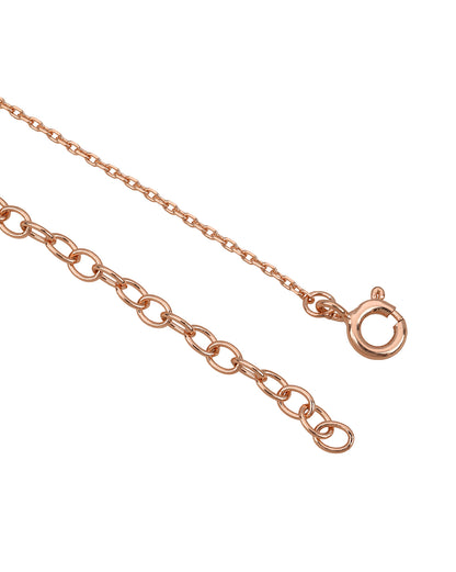 18kt Rose Gold Plated MOP Tree of Life Pendant and Chain