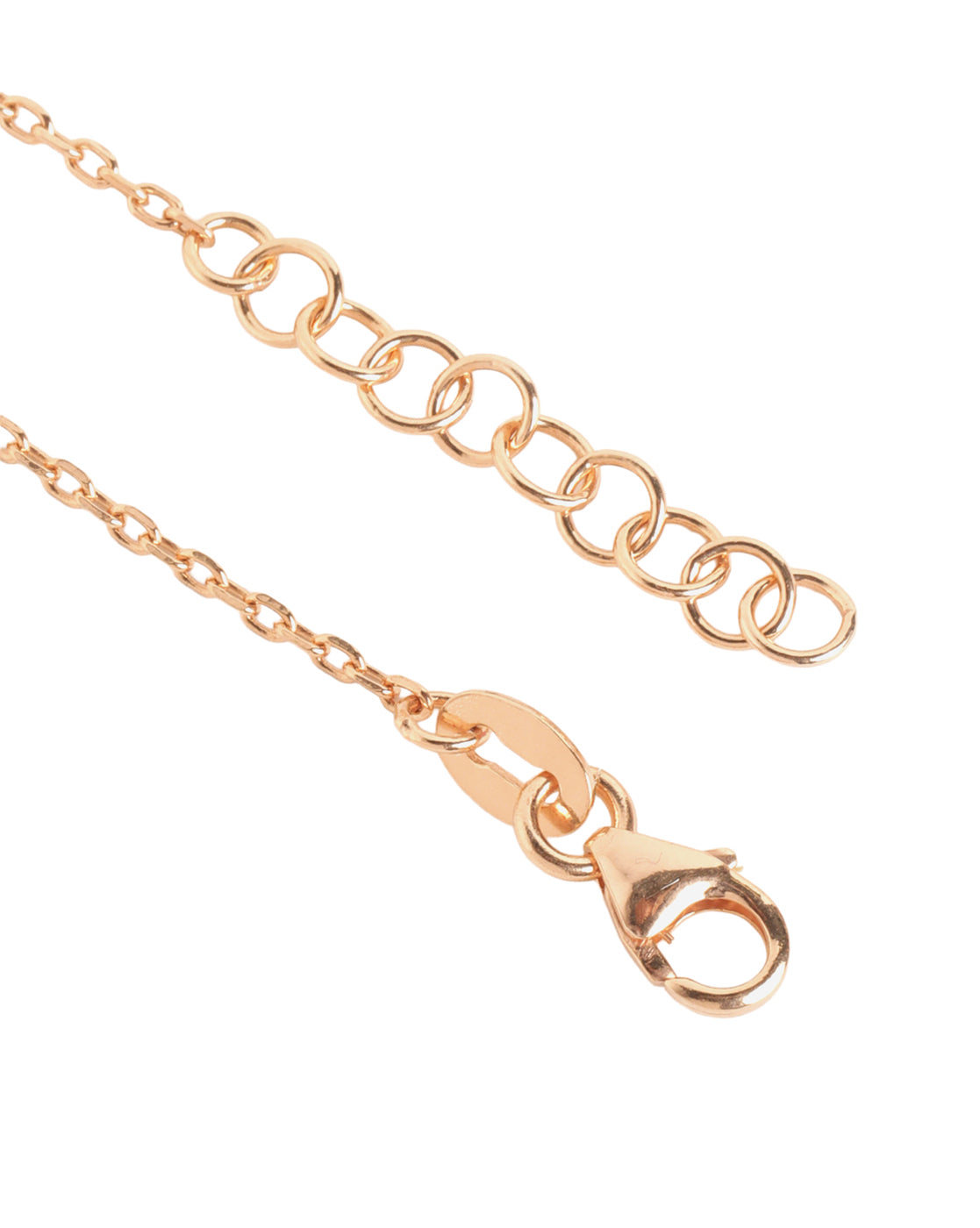 18kt Rose Gold Plated Contemporary Pearl &amp; Bead Accent Adjustable Bracelet