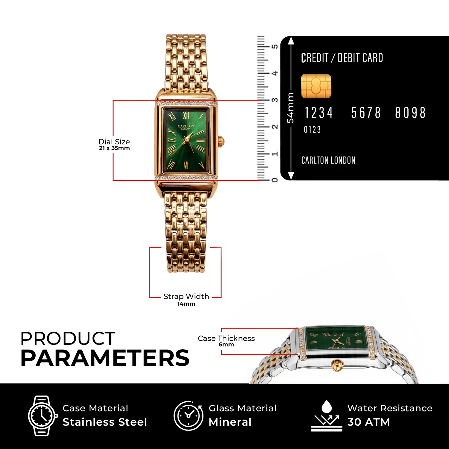 Carlton London Women Amara Green Analog Watch CL-AM-GRN