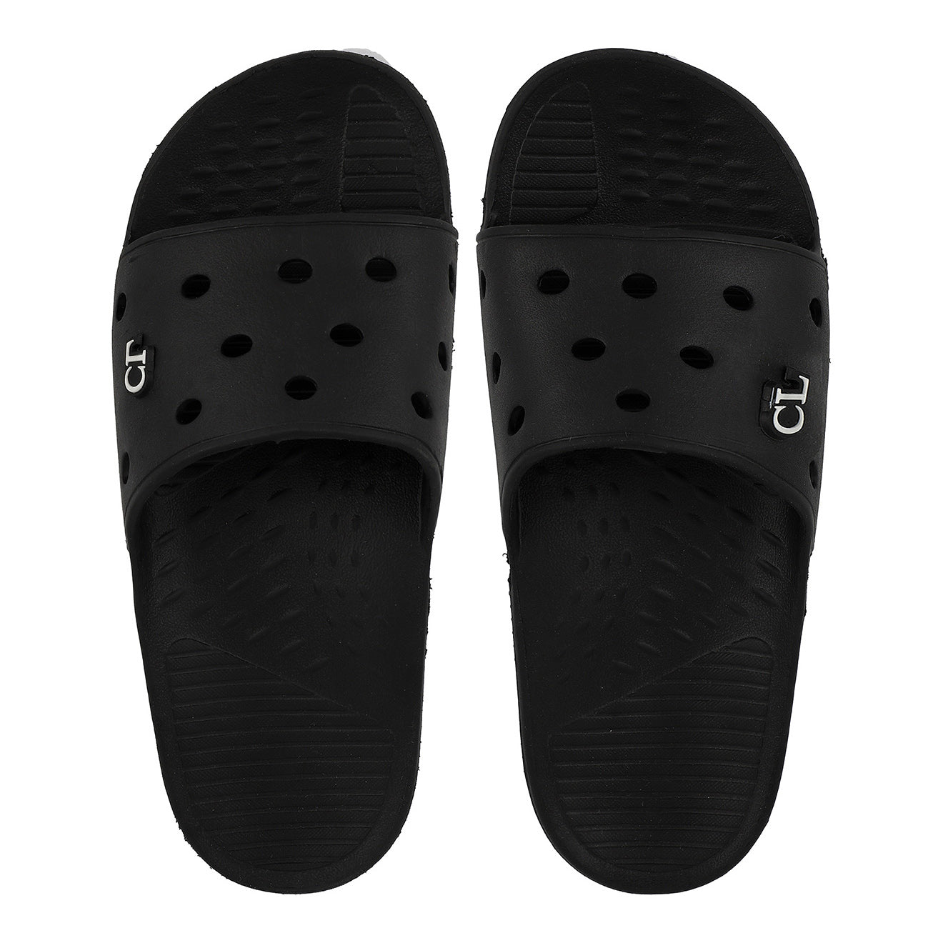 Men Perforated Comfort Solid Slider