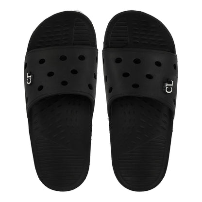 Men Perforated Comfort Solid Slider