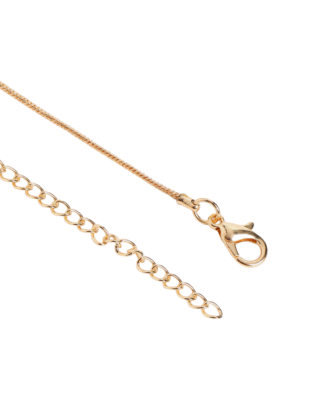 Gold Plated Crystal Tear Drop Solitaire Pendant with Chain