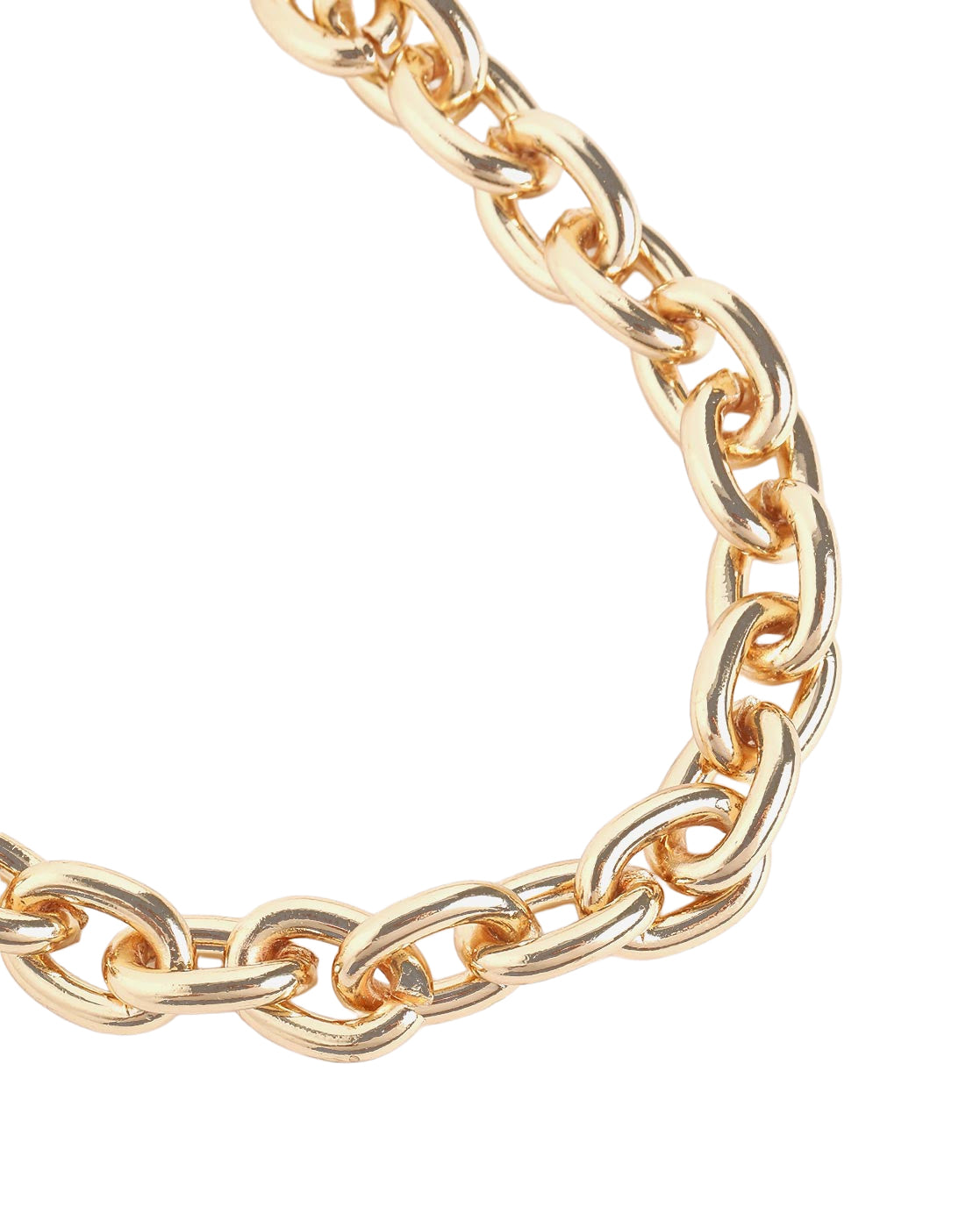 Men Gold Plated Link Toggle Bracelet