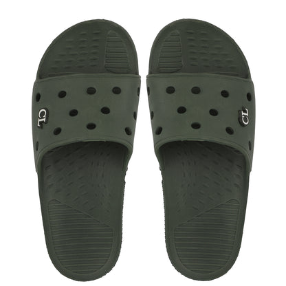 Men Perforated Comfort Solid Slider