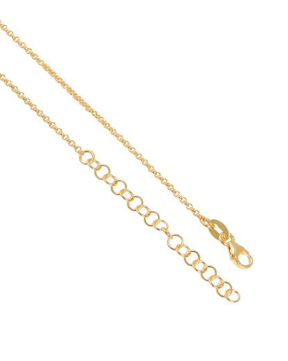 Men 18kt Gold Plated Gemini Zodiac Pendant and Chain