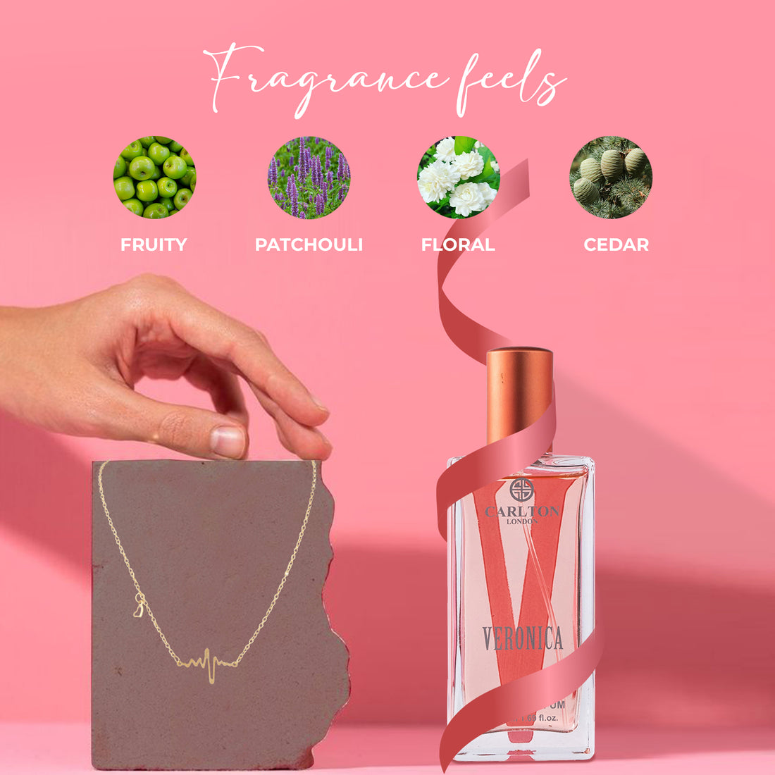 Veronica Women Gift Set With Necklace  Edp - 50Ml