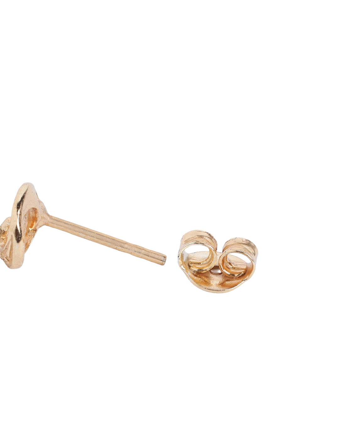 925 Sterling Silver 18kt Rose Gold Plated CZ Petite Stud Earring