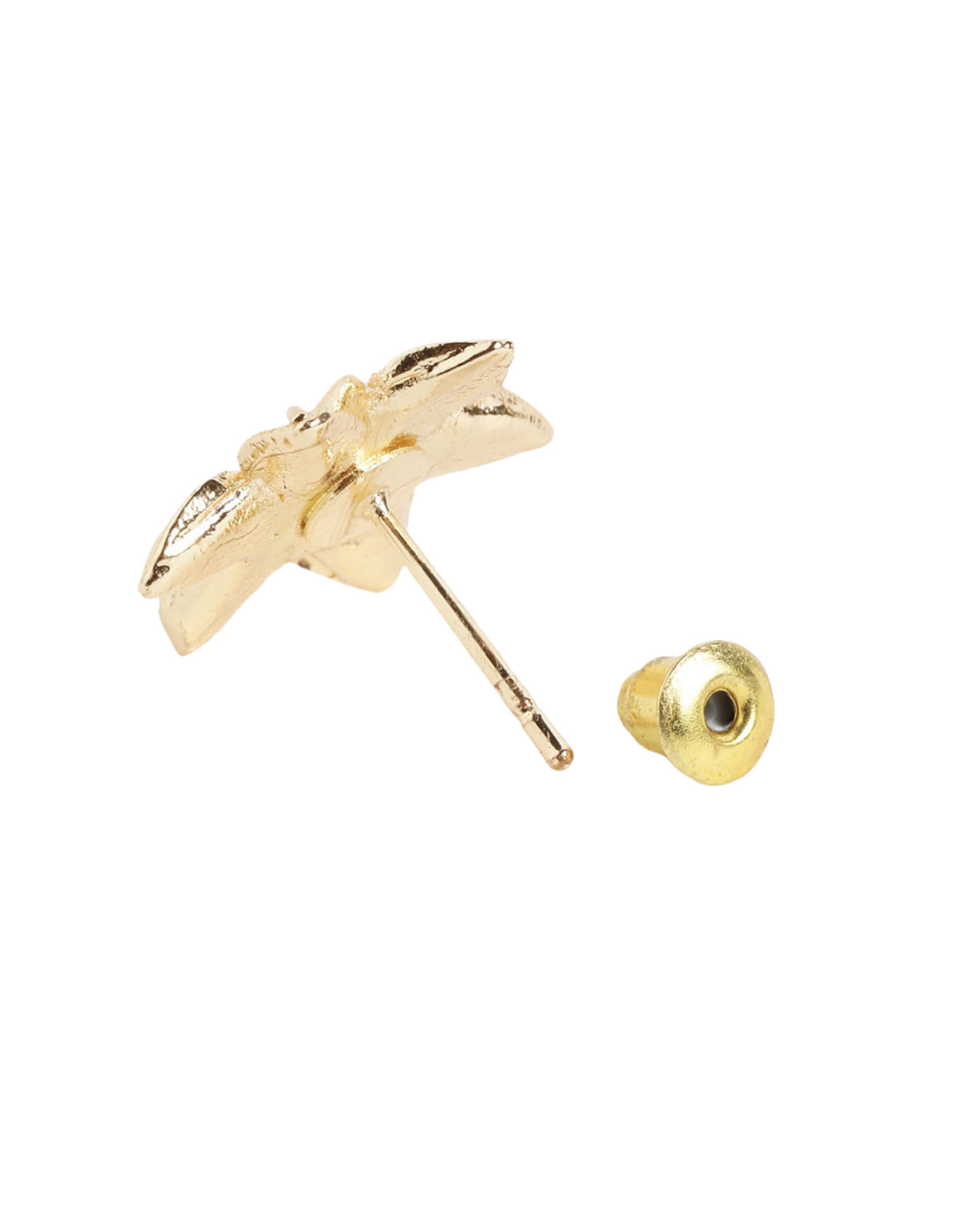 Gold Plated Blossom Flower Intricate Stud Earring