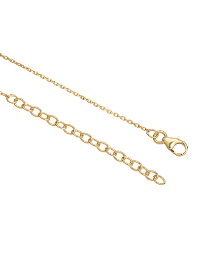 18kt Gold Plated  Shree Krishna  Necklace with CZ for Unisex