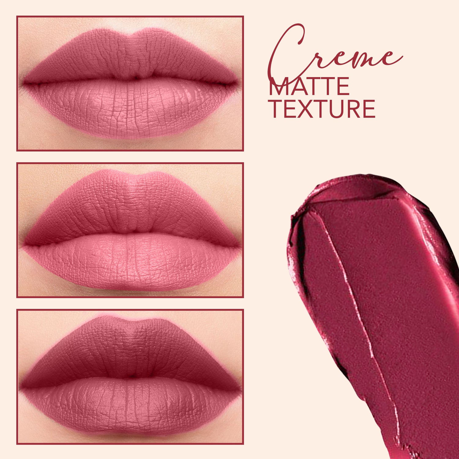 Carlton London Creamy Matte Stardust Bullet Long Lasting Lipstick