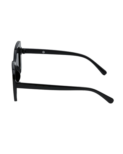 Women Black Toned UV Protected Black Lens Oversized Sunglasses