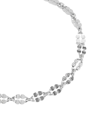 925 Sterling Silver Rhodium Plated Wraparound Bracelet