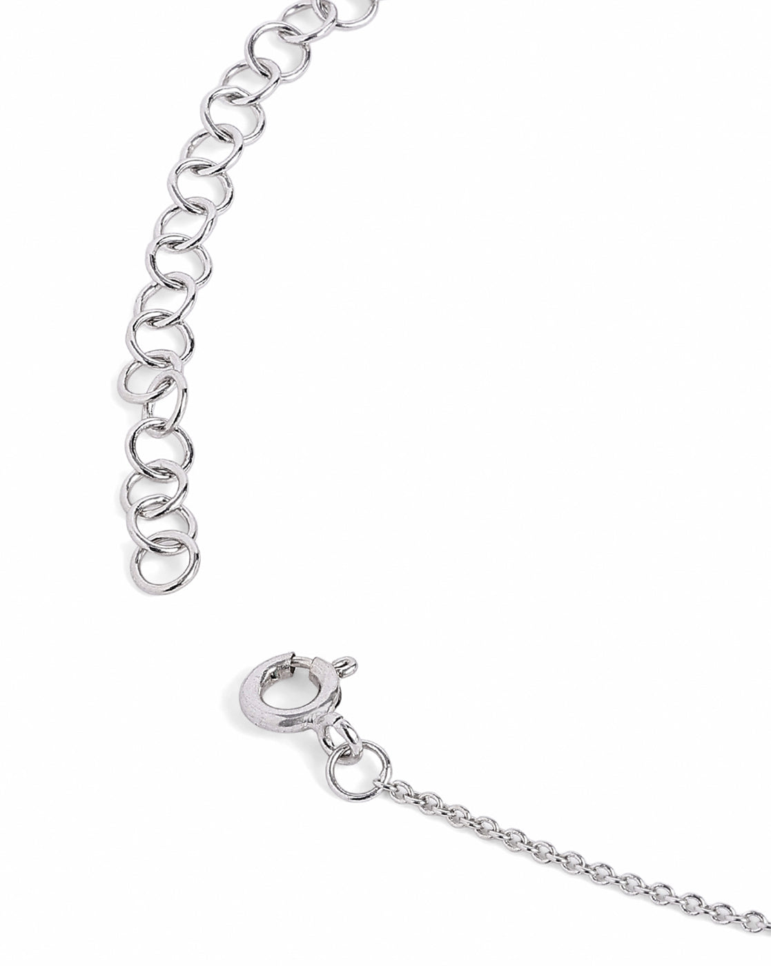 Rhodium &amp; 18kt Gold Plated Dangling Heart Charm Y-Necklace Lariat