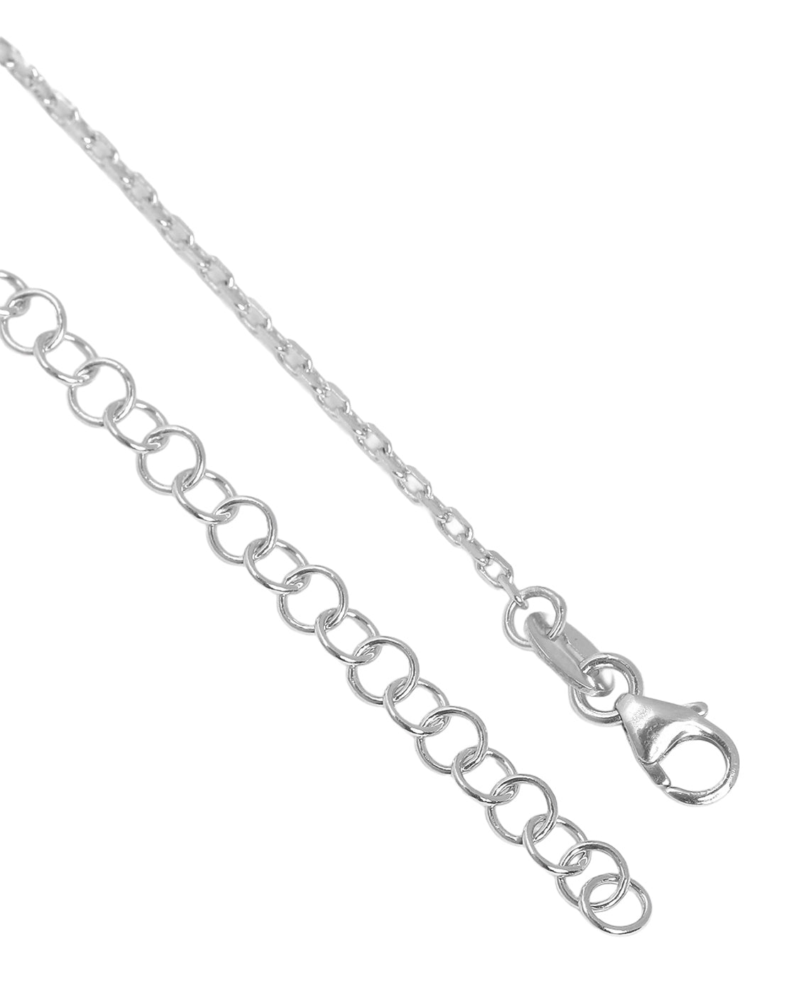 Men Rhodium Plated Arrow Pendant and Chain