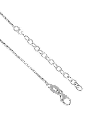 Rhodium Plated Contemporary North Star Pendant for Men