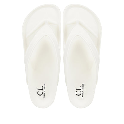 Men Textured Comfort Thong Sandals