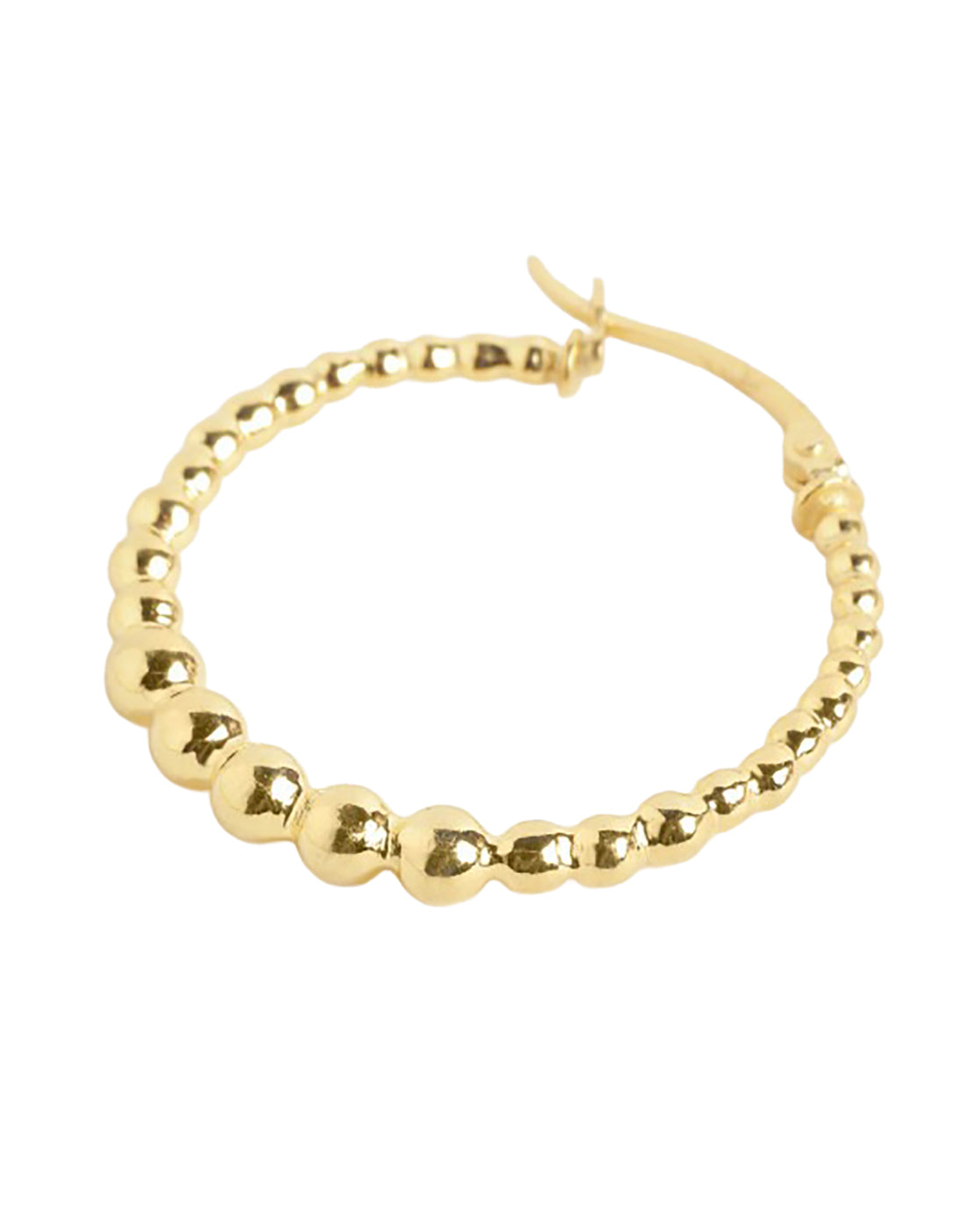 18kt Gold Plated Designer Bubble Hoop Earring