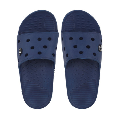Men Perforated Comfort Solid Slider