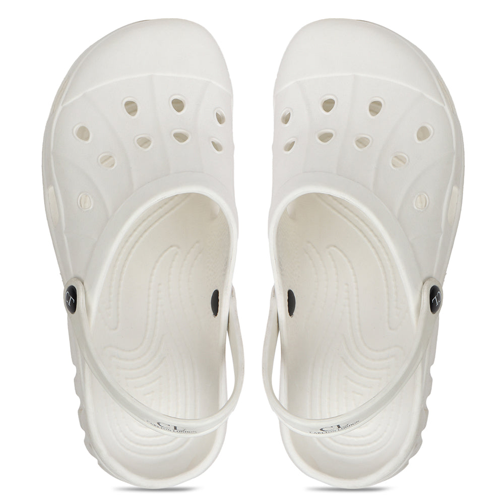 Men Perforated Slip On Clogs with Back Strap
