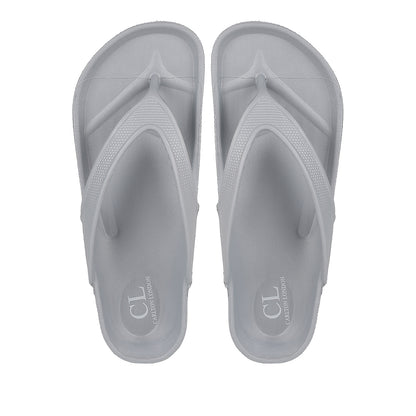 Men Textured Comfort Thong Sandals