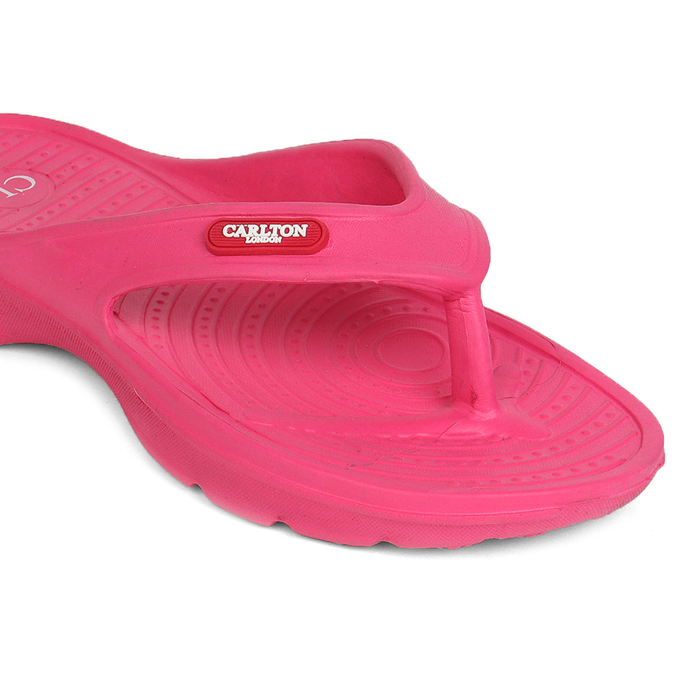 Women Fuchsia Comfortable Wedge Flip Flops