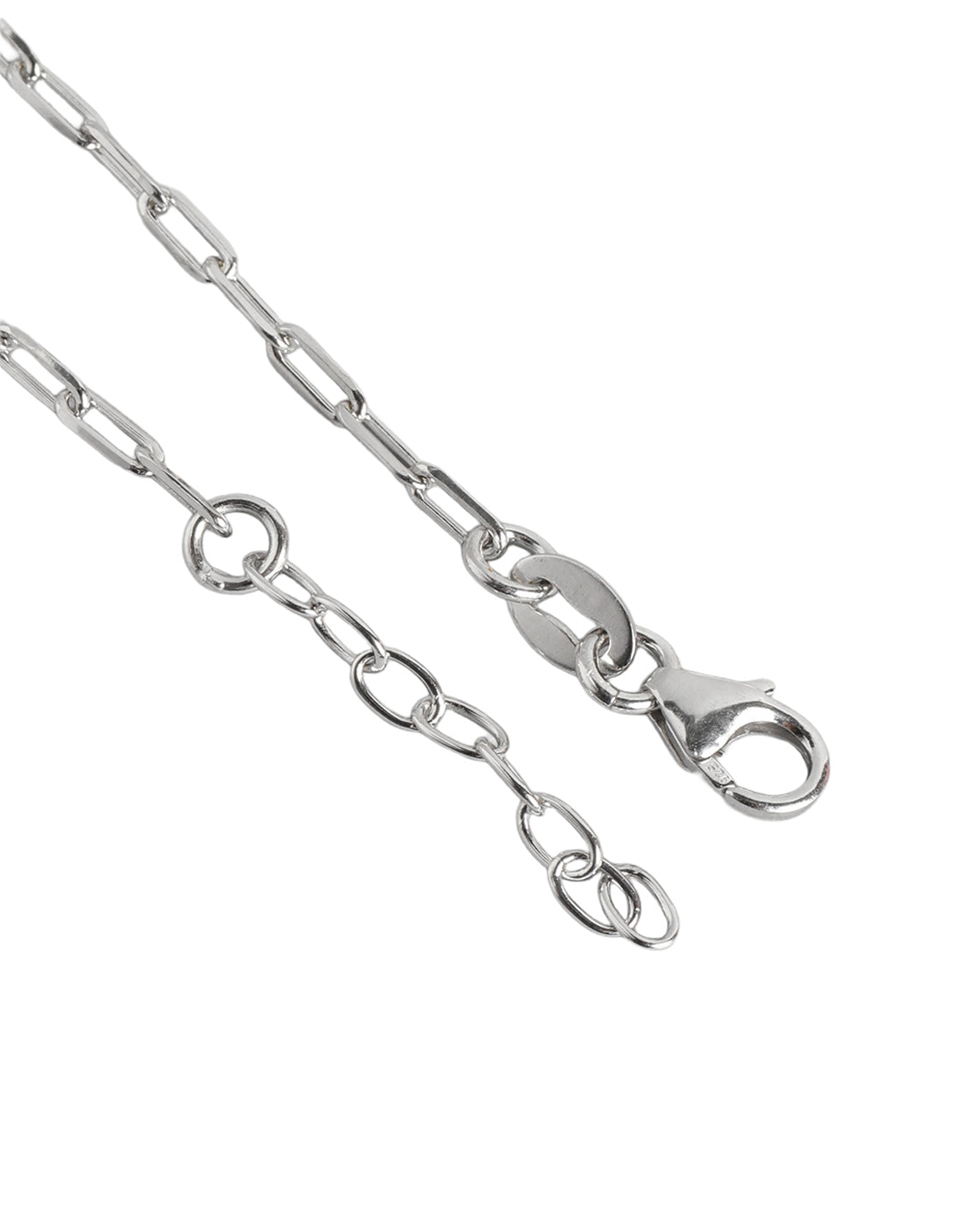925 Sterling Silver Rhodium Plated  Link Chain Bracelet