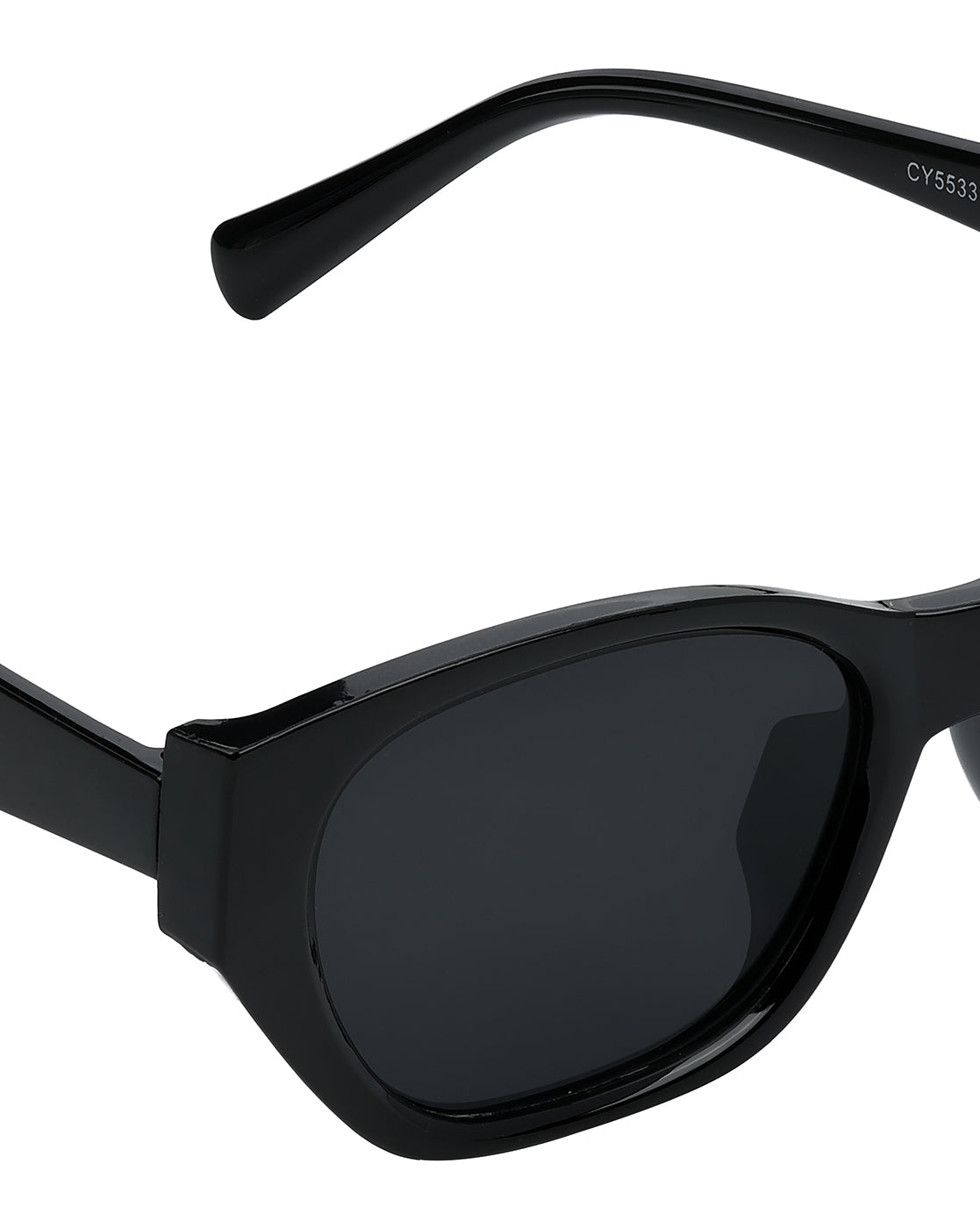 Women Black Toned UV Protected Black Lens Wayfarer Sunglasses