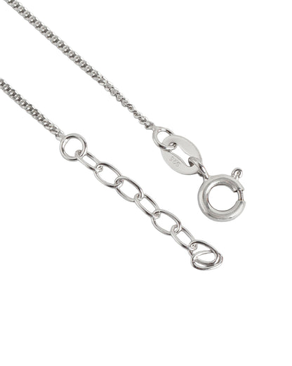 925 Sterling Silver Rhodium Plated Dangling Star Charm Bracelet