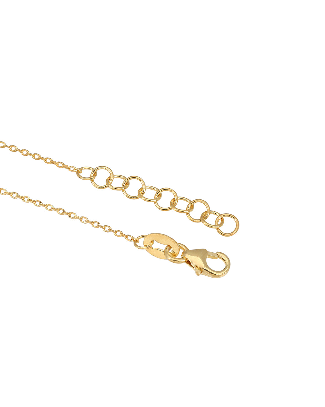 18kt Gold Plated CZ Floral Charm Adjustable Bracelet