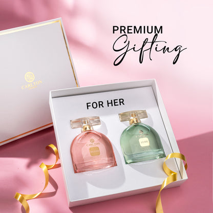 Women Gift Set Lush &amp; Blush Perfume-100Ml Each